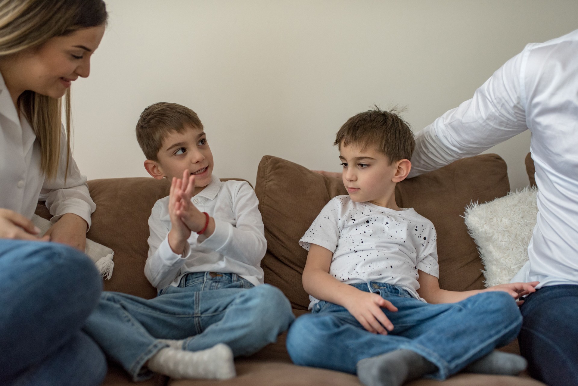 Journée de dépenses en famille ensemble